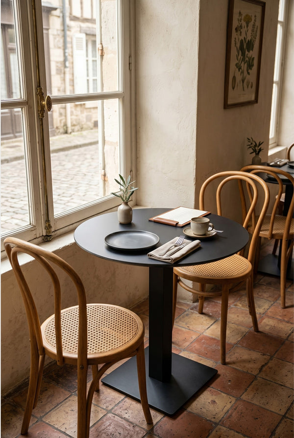 Kopenhagen Gastro-Rundtisch - Schwarz - Ø 69 cm