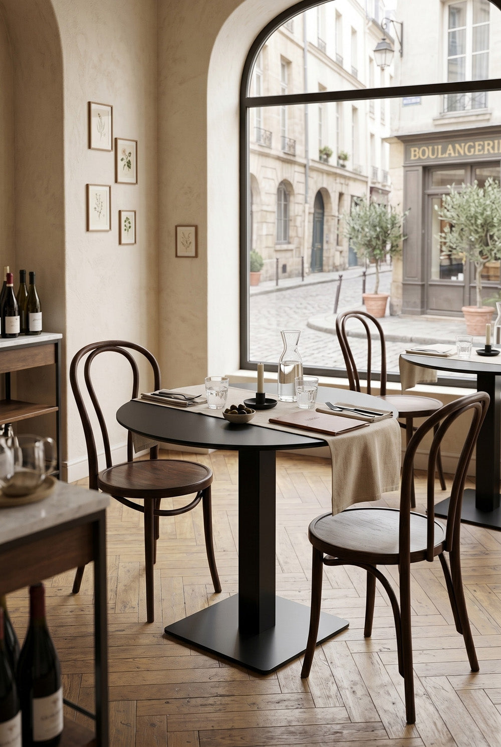 Kopenhagen Gastro Ronde Tafel - Zwart - Ø 69 cm