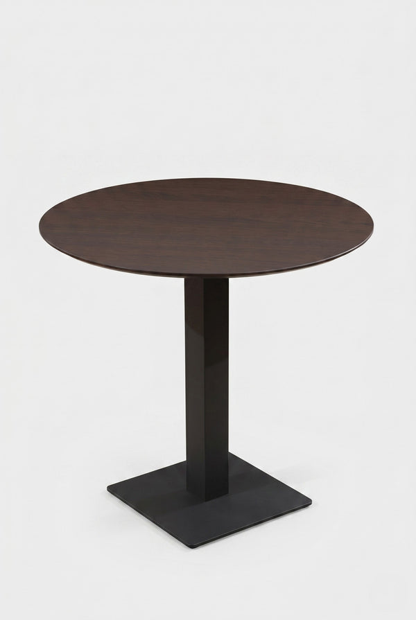 Kopenhagen Gastro-Rundtisch - Schwarzbraun Holzoptik - Ø 69 cm