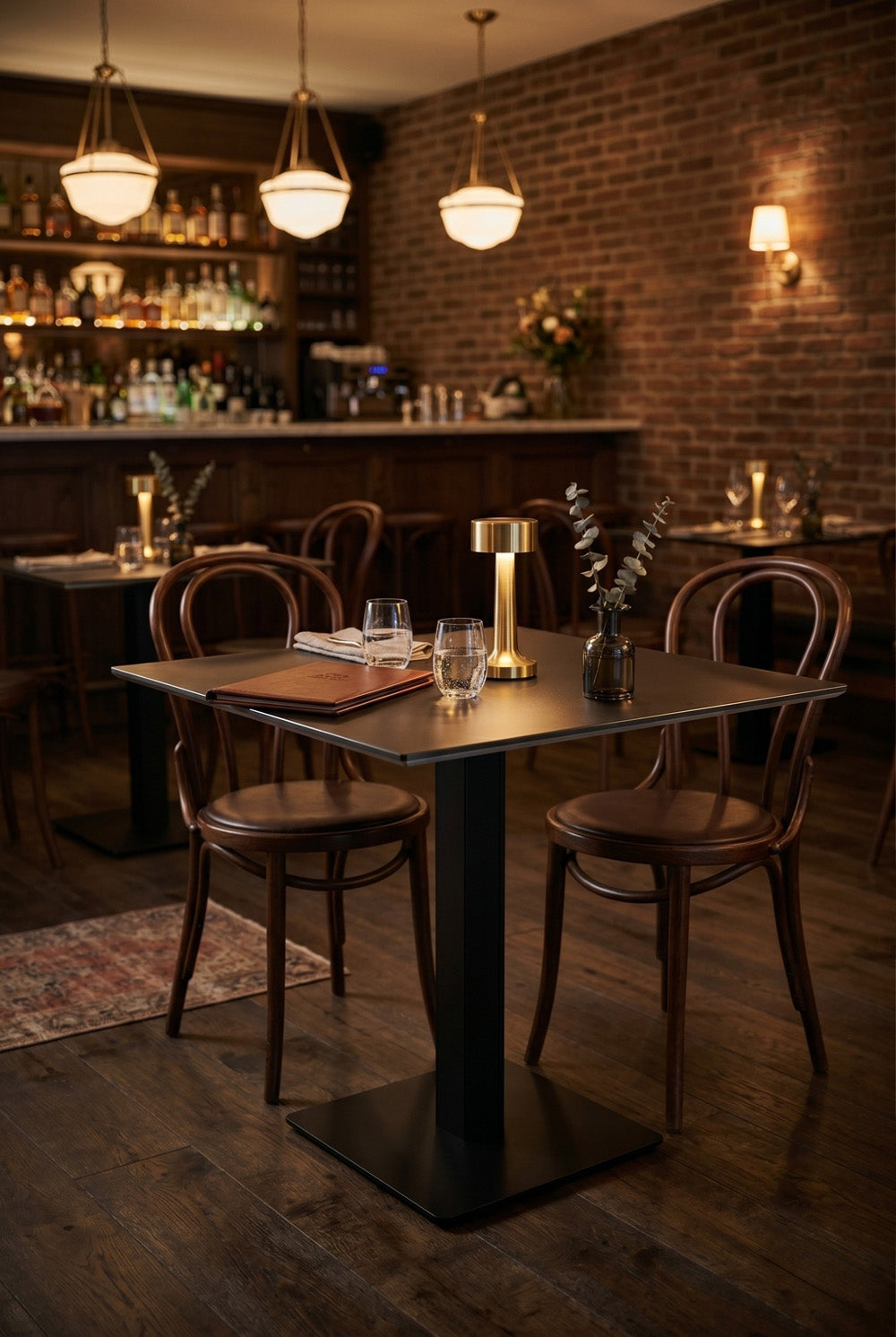 Kopenhagen Bistrotafel - Zwart - 69 x 69 cm