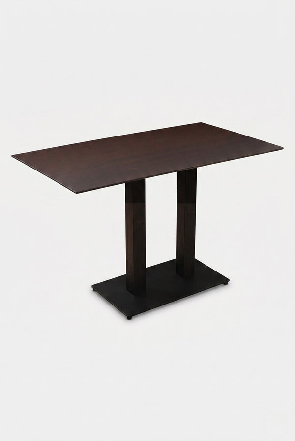 Kopenhagen Gastro-Tisch - Schwarzbraun Holzoptik - 69 x 120 cm