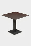 Kopenhagen bartafel - Zwartbruin houtlook - 69 x 69 cm