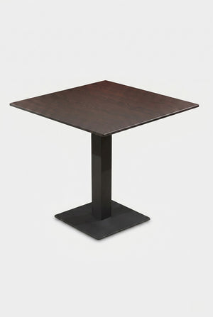 Kopenhagen bartafel - Zwartbruin houtlook - 69 x 69 cm