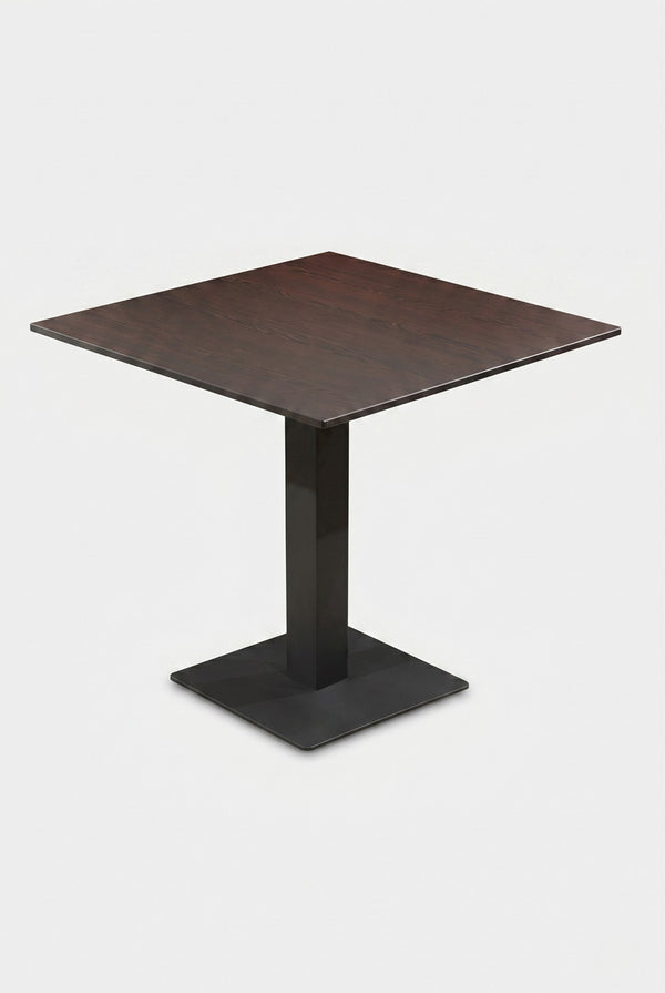 Kopenhagen Gastro-Tisch - Schwarzbraun Holzoptik - 69 x 69 cm