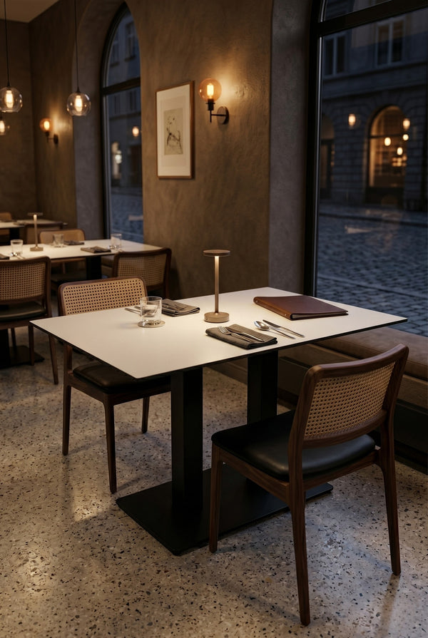 Kopenhagen Gastro-Tisch - Weiß - 69 x 120 cm