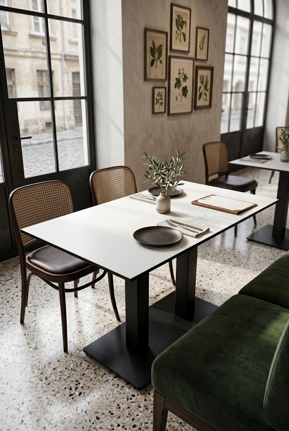 Kopenhagen Gastrotafel - Wit - 69 x 120 cm