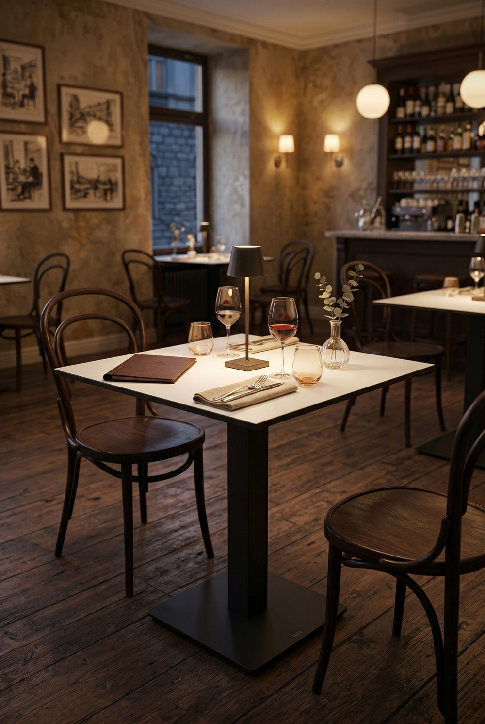 Kopenhagen Gastrotafel - Wit - 69 x 69 cm