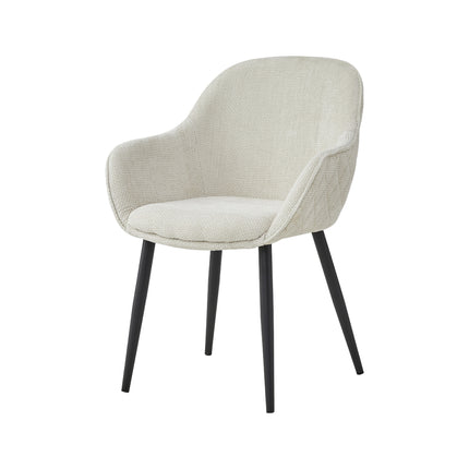 2 Stück Esszimmerstuhl - Metropol - Beige - Linen