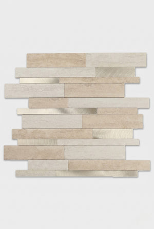 Mosaikfliese - Brick Taupe - Selbstklebend