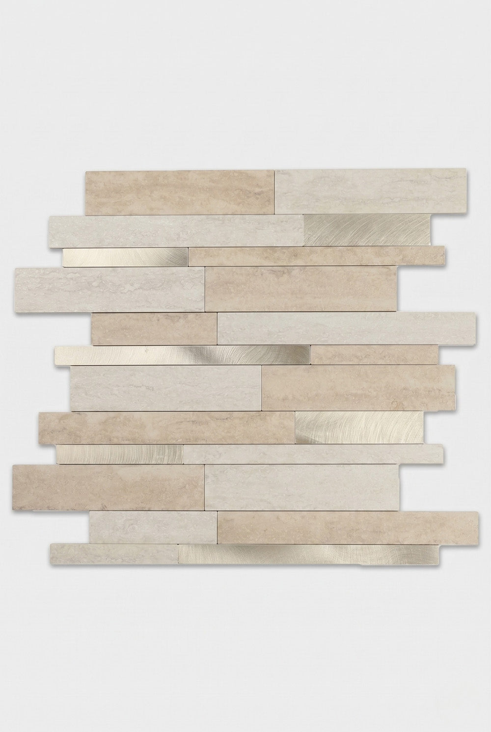 Mozaïektegel - Brick Taupe - Zelfklevend
