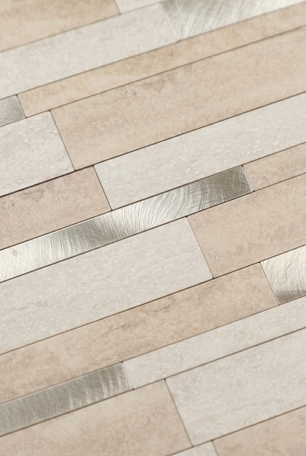 Mozaïektegel - Brick Taupe - Zelfklevend