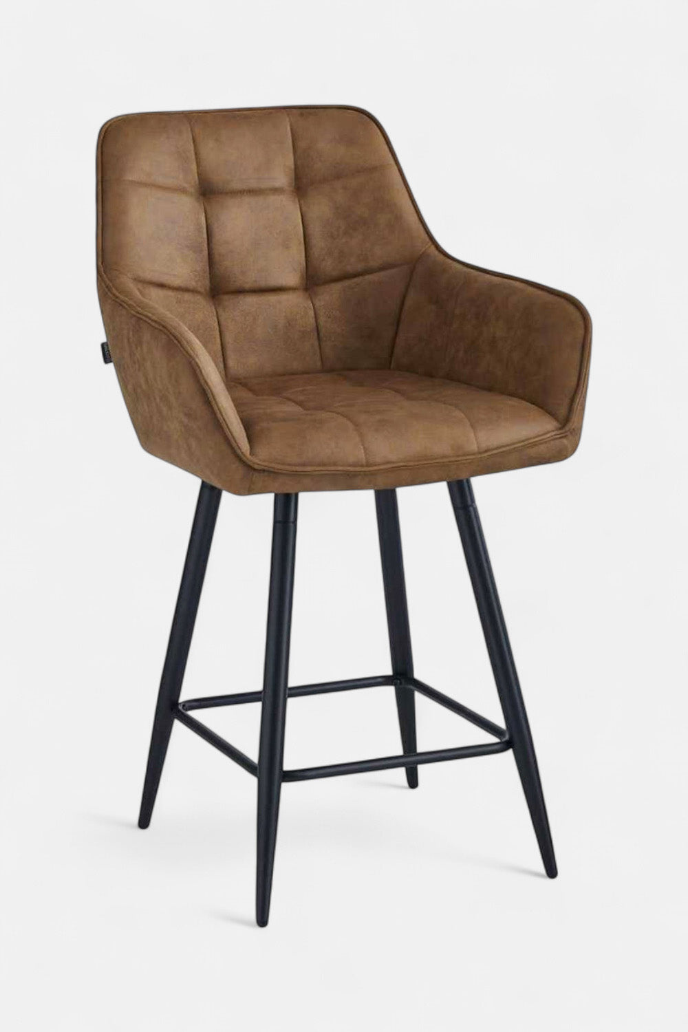 Barkruk New York - Cognac microvezel