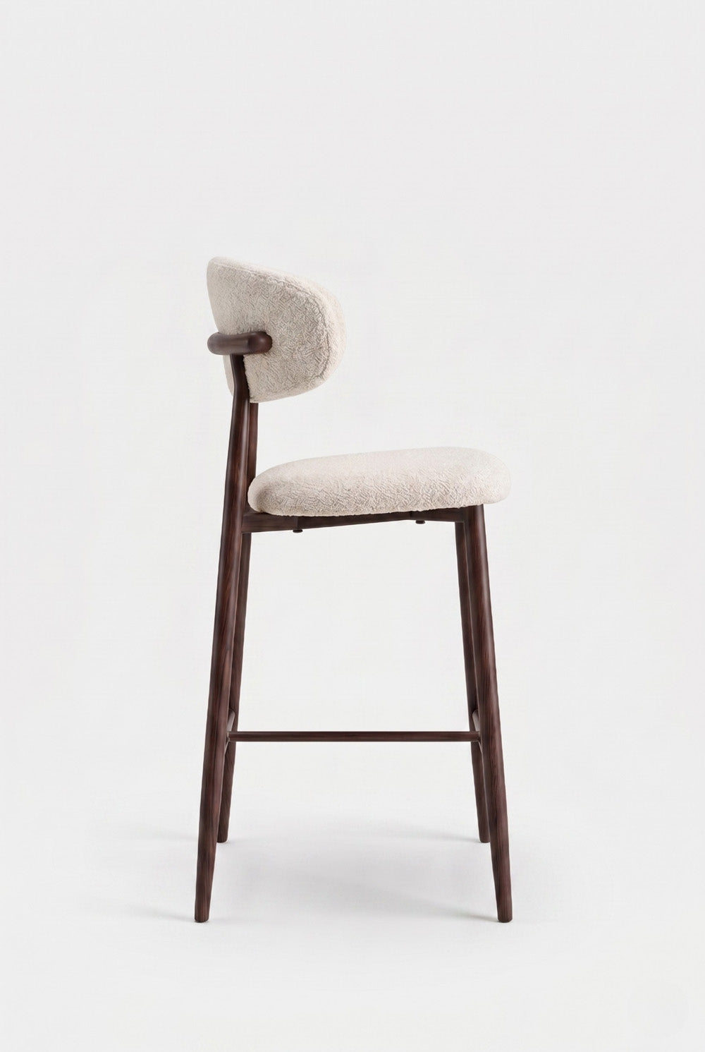 Nordex Barkruk - Beige - Bruine metalen poten