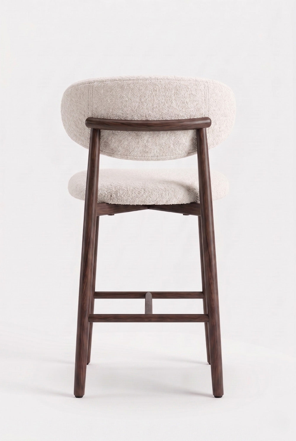 Nordex Barkruk - Beige - Bruine metalen poten