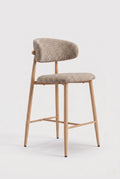 Nordex barkruk - taupe - beige metalen poten