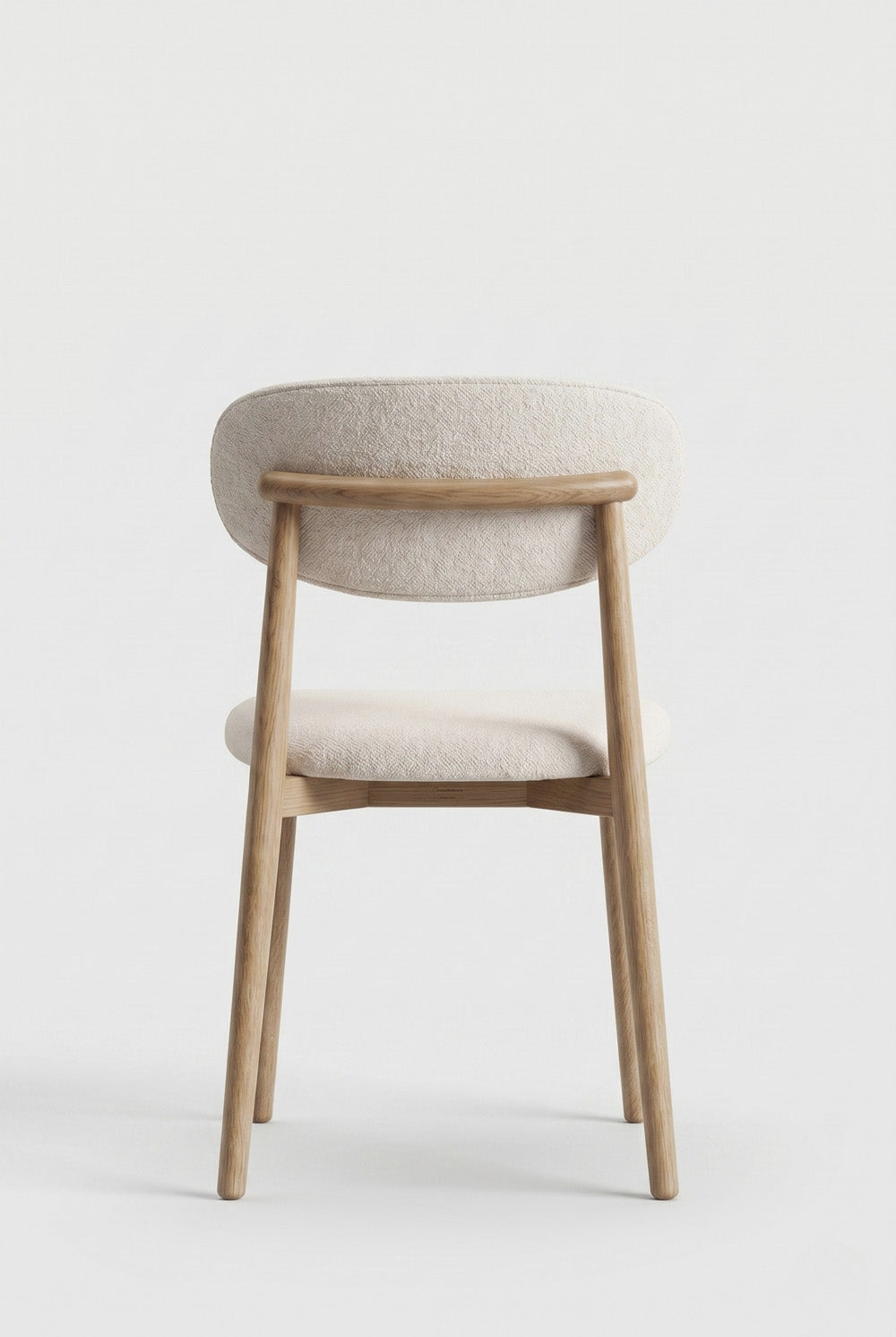 Nordex Eetkamerstoel - Beige - Beige metalen poten