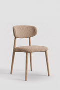 Nordex Eetkamerstoel - Taupe - Beige Metalen Poten