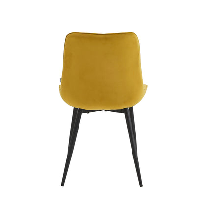 Esszimmerstuhl Quadro - Gold - Samt