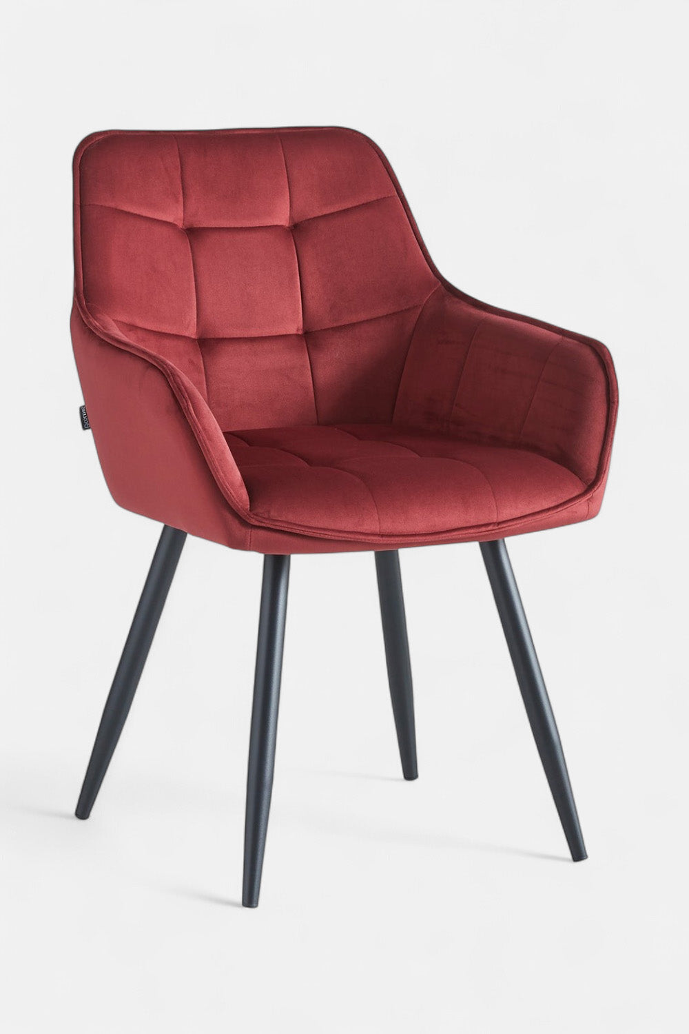 Orlando eetkamerstoel – Bordeaux fluweel