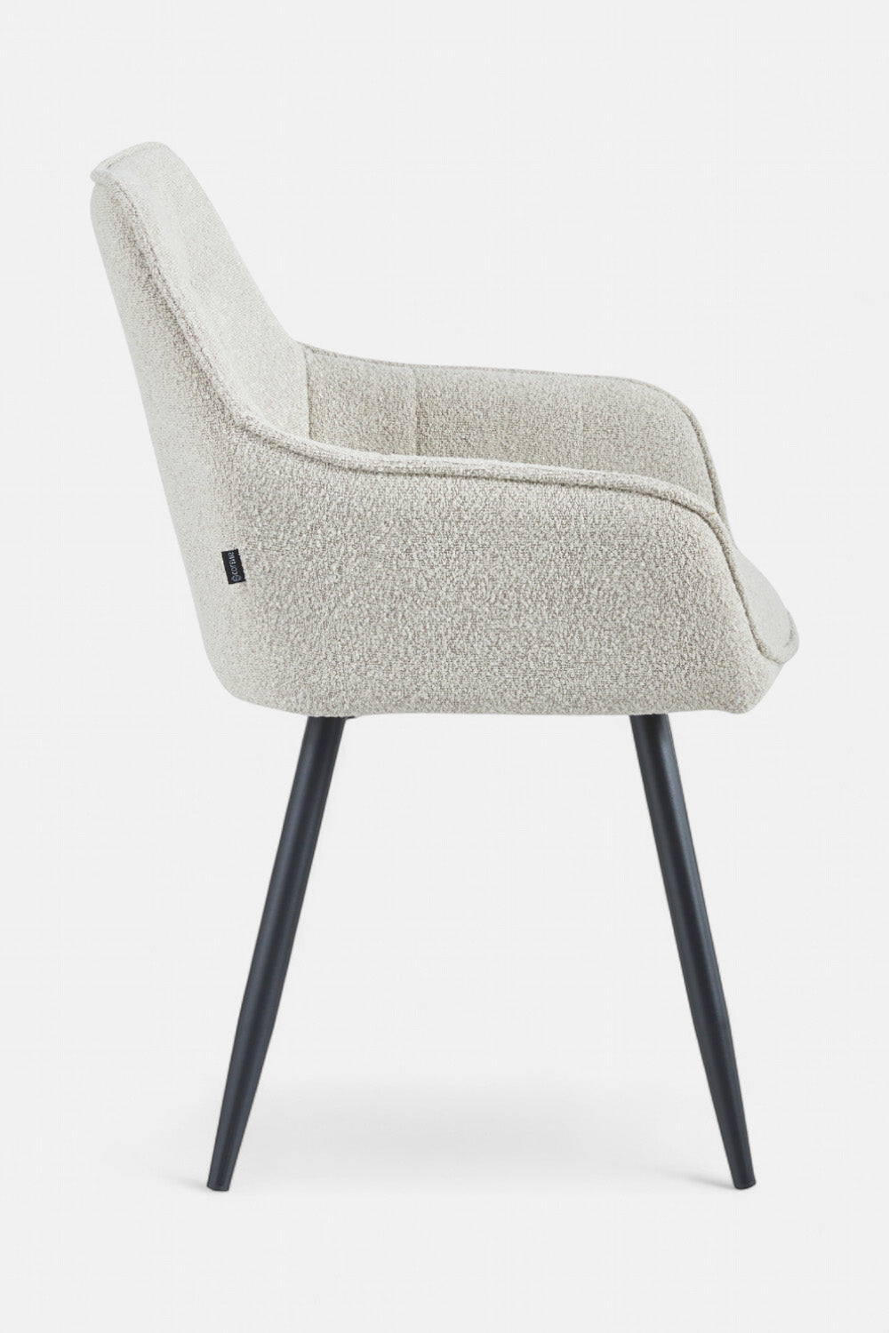 Orlando eetkamerstoel - Beige Bouclé