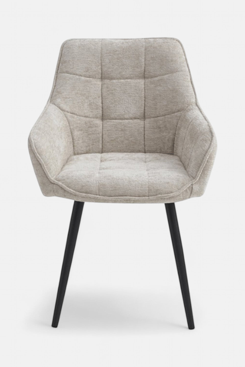 Orlando eetkamerstoel - Beige Chenille