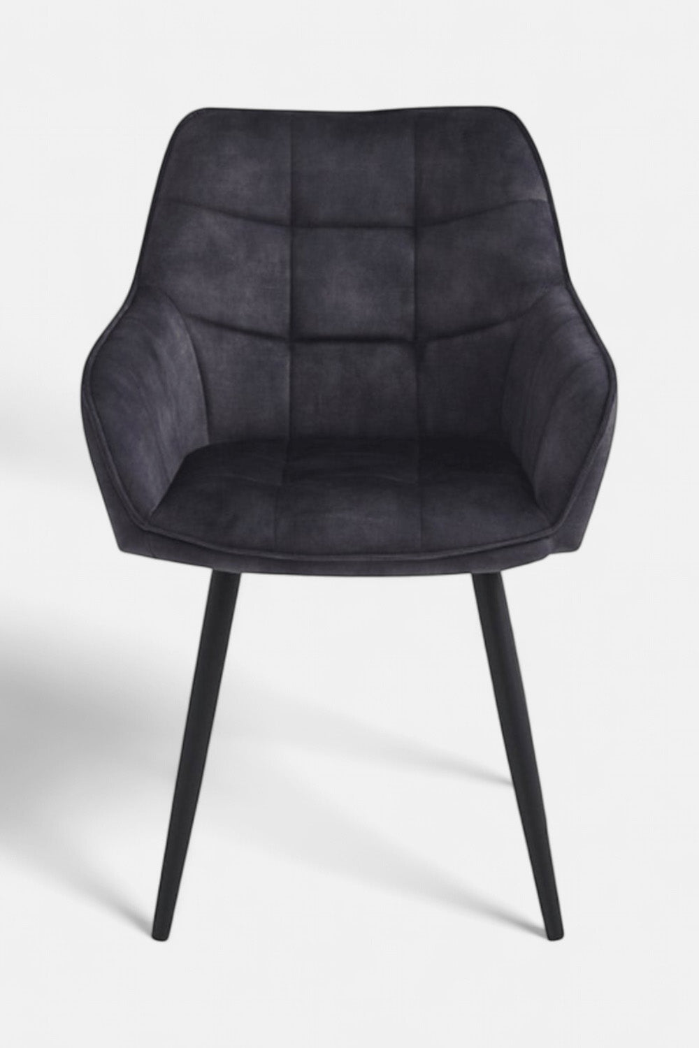 Chaise de salle à manger Orlando - Velours Adore gris