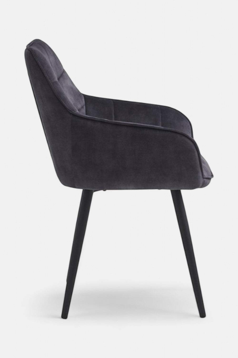 Chaise de salle à manger Orlando - Velours Adore gris
