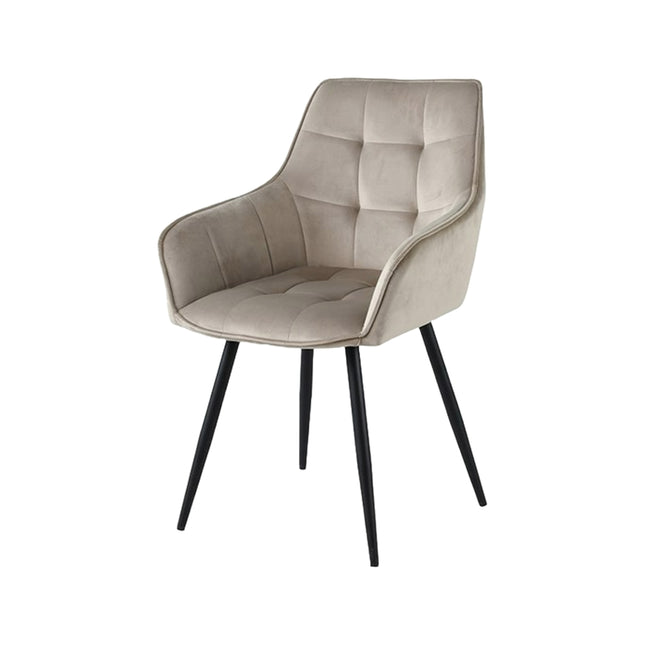 Esszimmerstuhl - Orlando - Beige - Samt