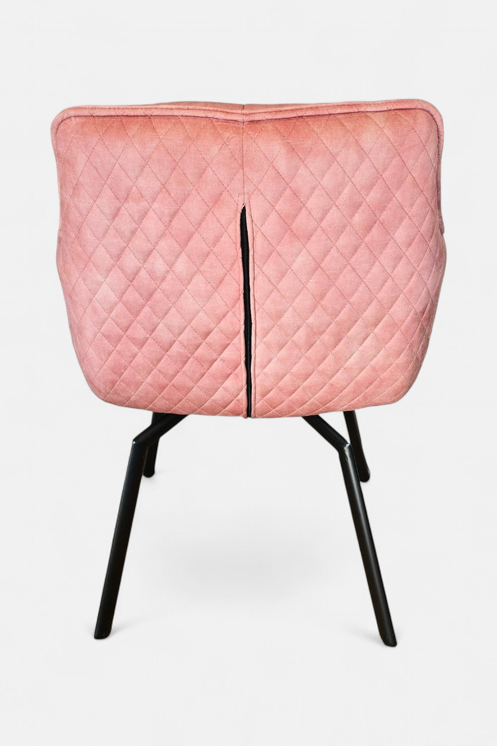 Peter Drehbare Esszimmerstuhl - Rosa Samt - 180 Grad