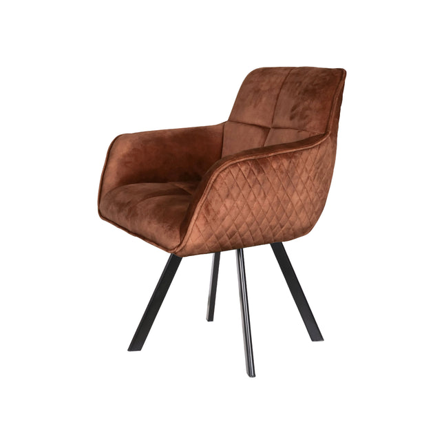 Peter Esszimmerstuhl - Samt - Bronze - 360 grad Drehfunktion- !Ab 6 Stück 179€ pro Stück!