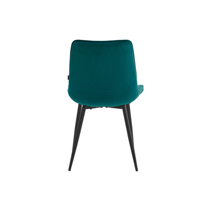 2 Stück Esszimmerstuhl - Adam - Petrol - Samt