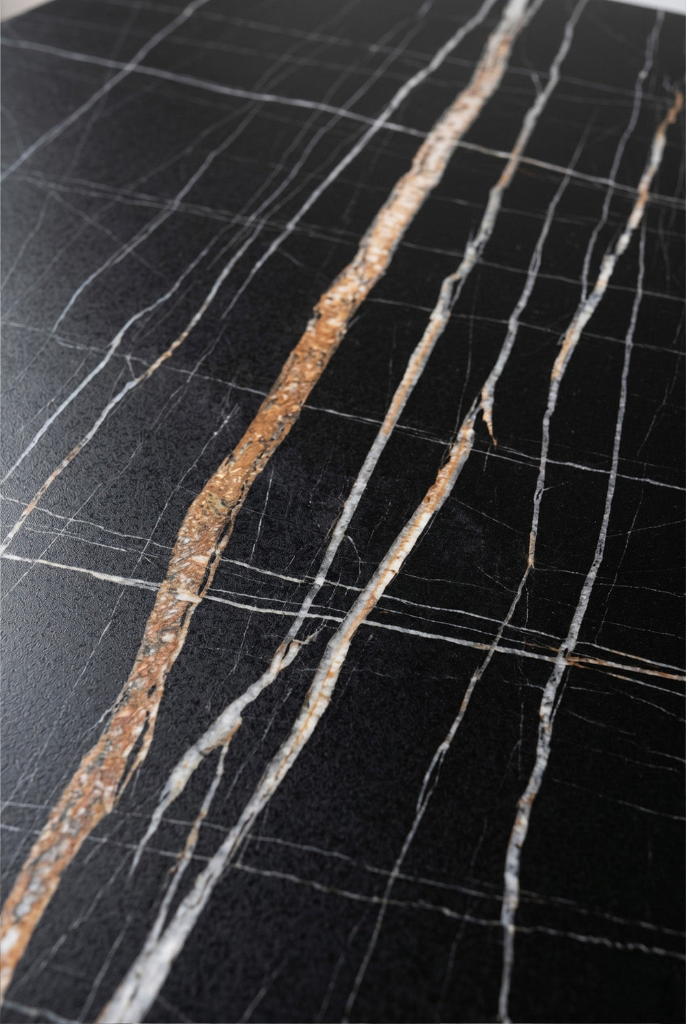 Porto gastronomische tafel - Zwart marmerlook - 69 x 69 cm
