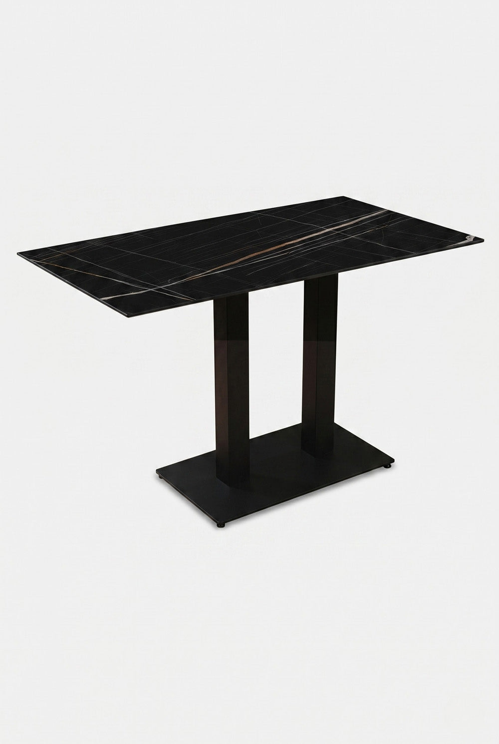 Porto horecatafel - Zwart marmerlook - 70 x 120 cm