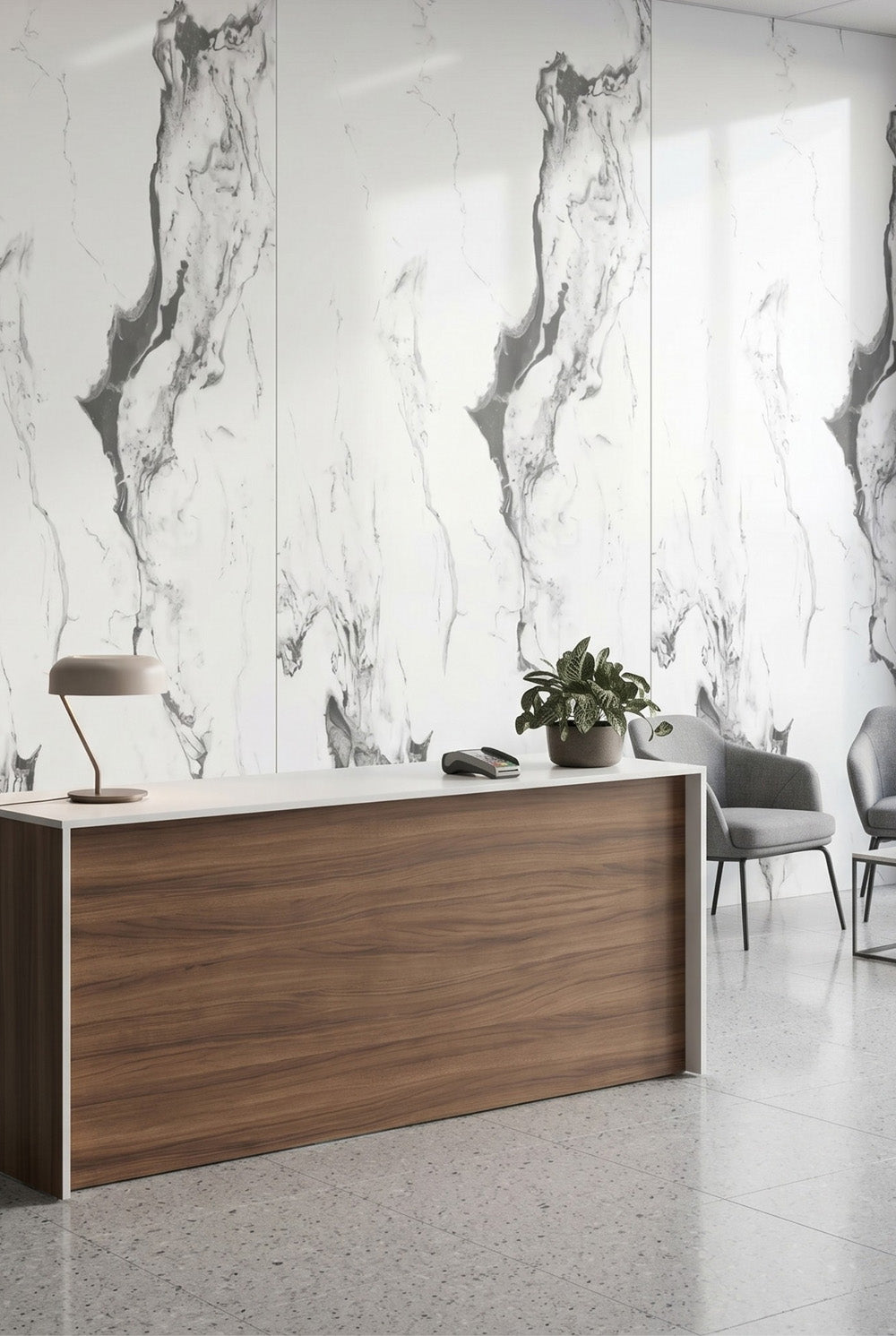 PVC-Wandpaneel - Alpen - Marmoroptik