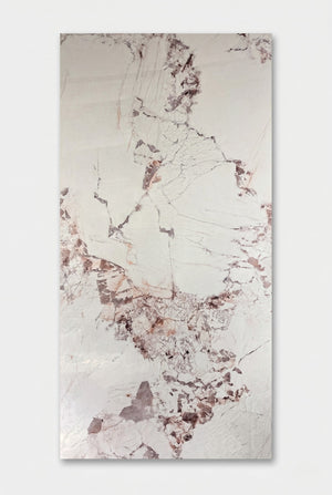 PVC-wandpaneel - Arabescato - marmerlook - 122 x 260 cm