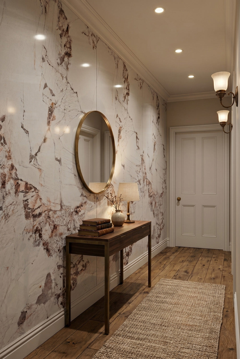 PVC-Wandpaneel - Arabescato - Marmoroptik