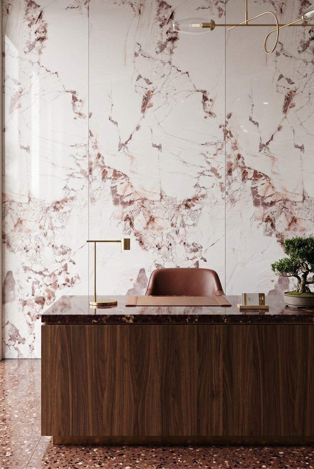 PVC-Wandpaneel - Arabescato - Marmoroptik