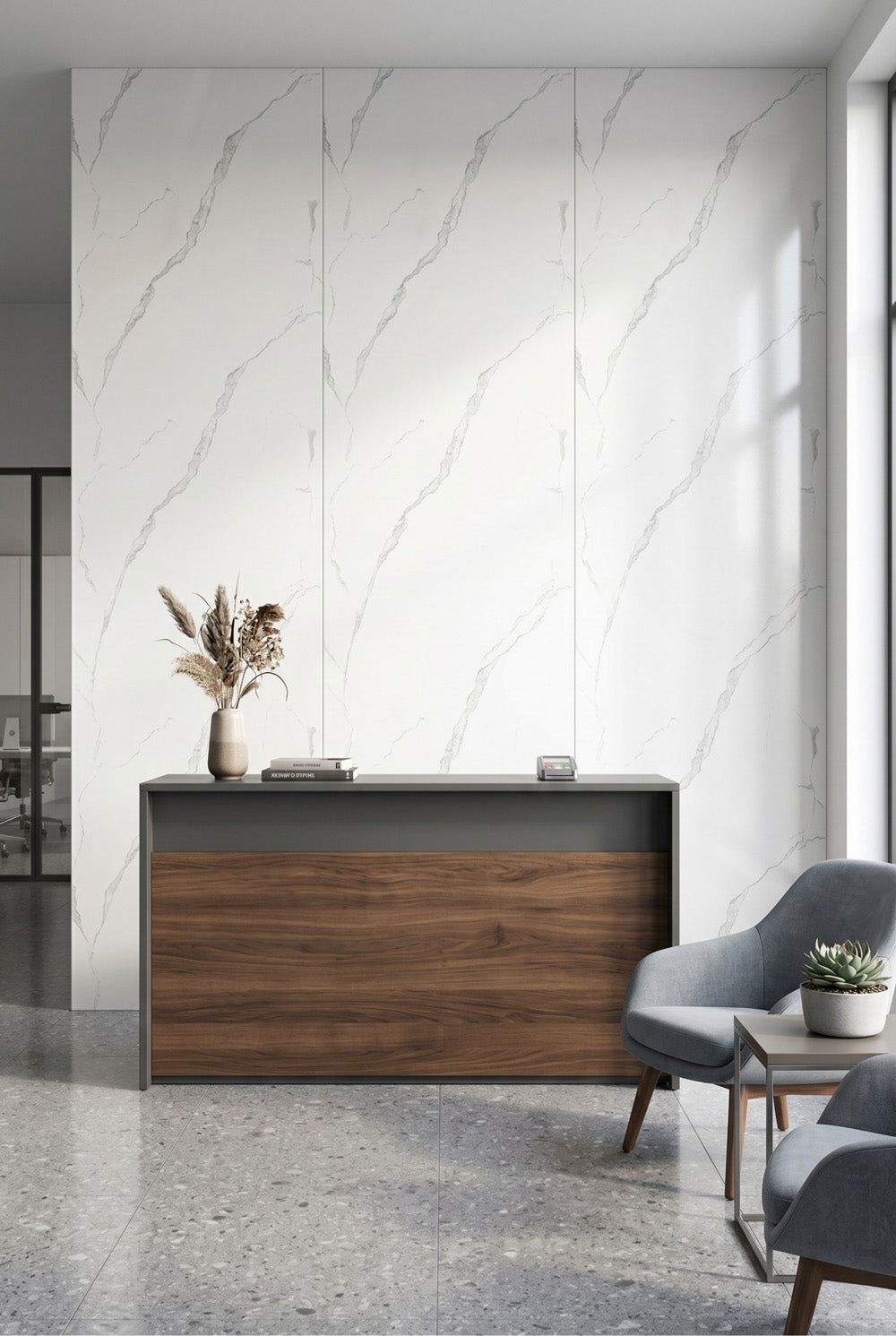 PVC-Wandpaneel - Calacatta - Marmoroptik