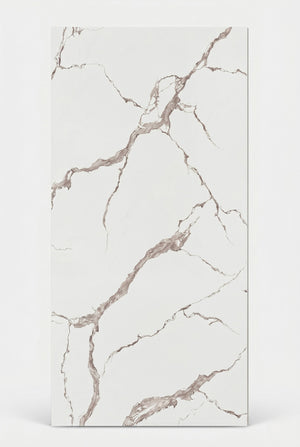 PVC-wandpaneel - Exclusief wit - Marmerlook - 122 x 260 cm