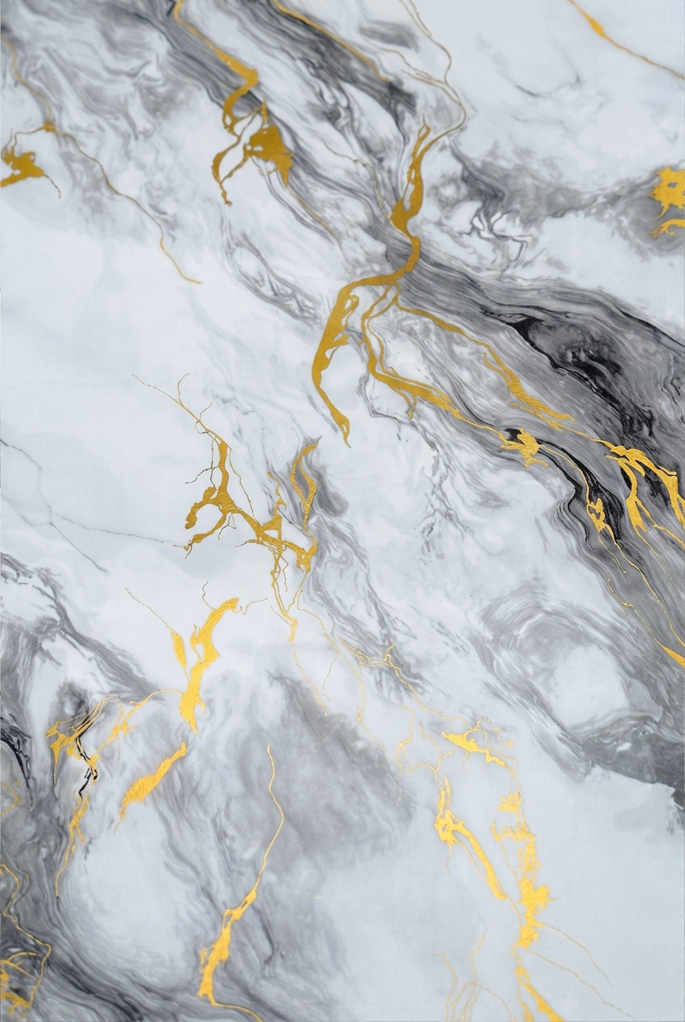 PVC-Wandpaneel - Gold Silber - Marmoroptik