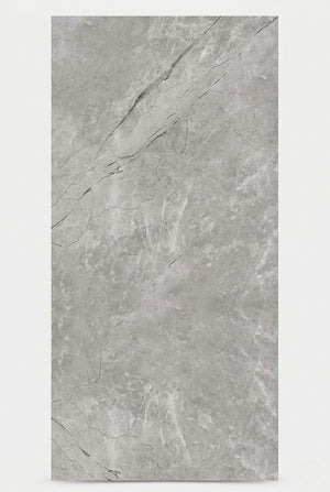 PVC-wandpaneel - Grijs Carrara - Marmerlook - 122 x 260 cm