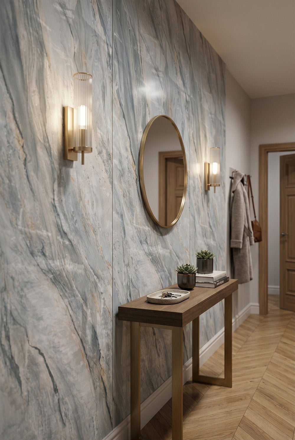 PVC-Wandpaneel - Ocean Grey - Marmoroptik