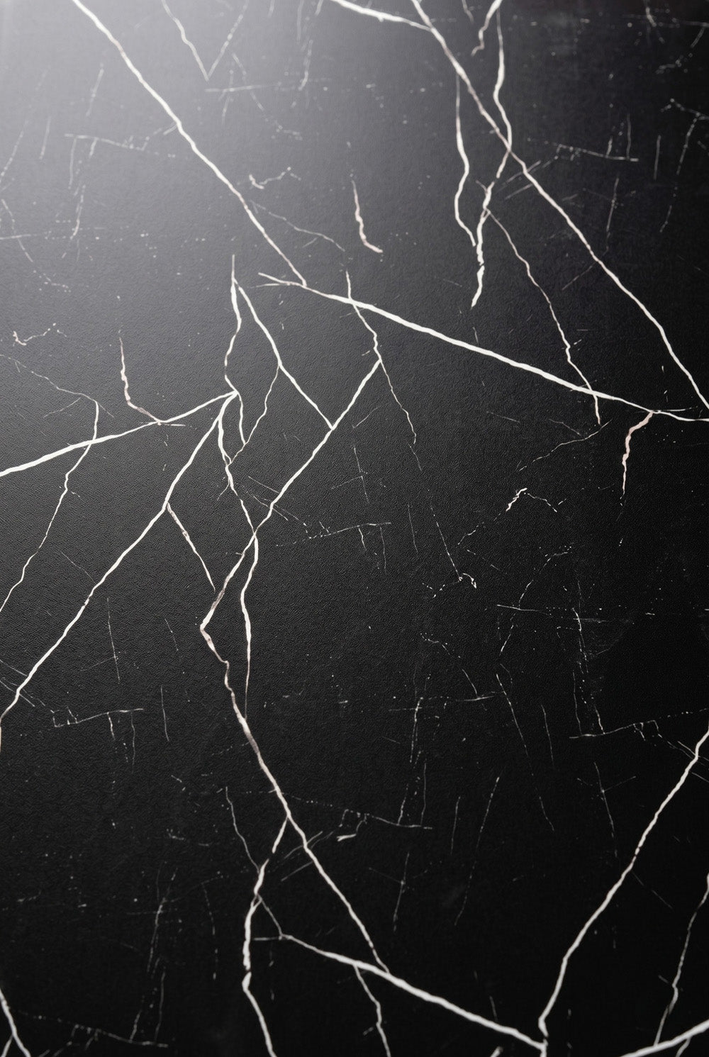 PVC-Wandpaneel - Schwarz-Weiß - Marmoroptik - 122 x 260 cm