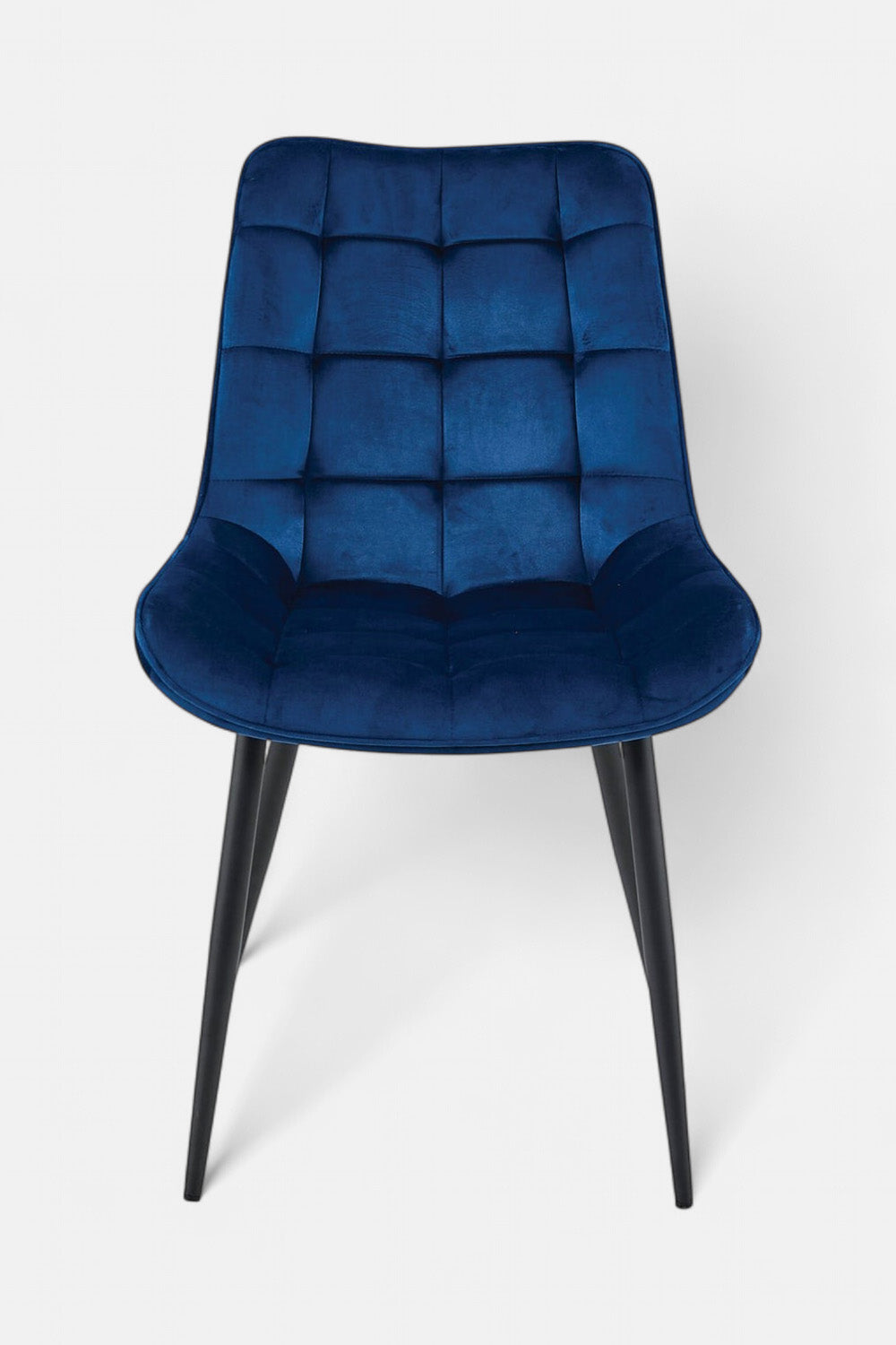 Quadro eetkamerstoel - Blauw fluweel