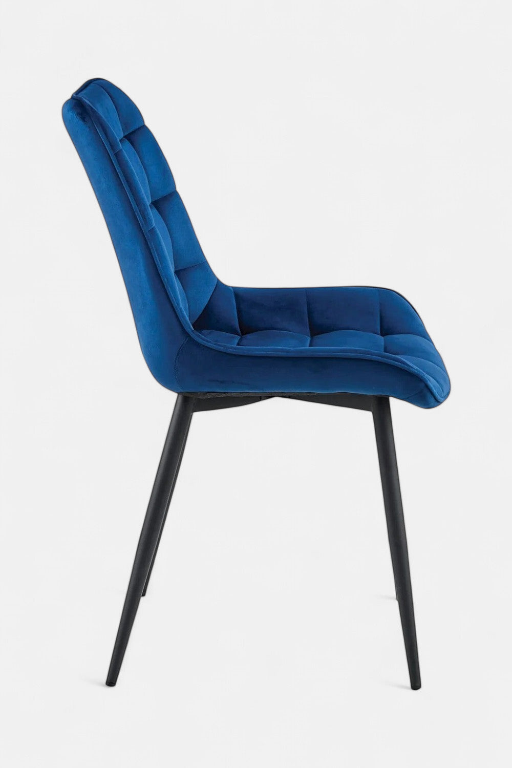 Quadro eetkamerstoel - Blauw fluweel