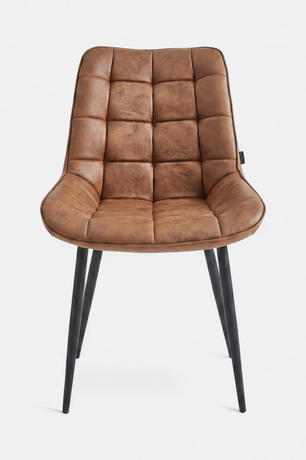 Eetkamerstoel Quadro - Cognac Microvezel