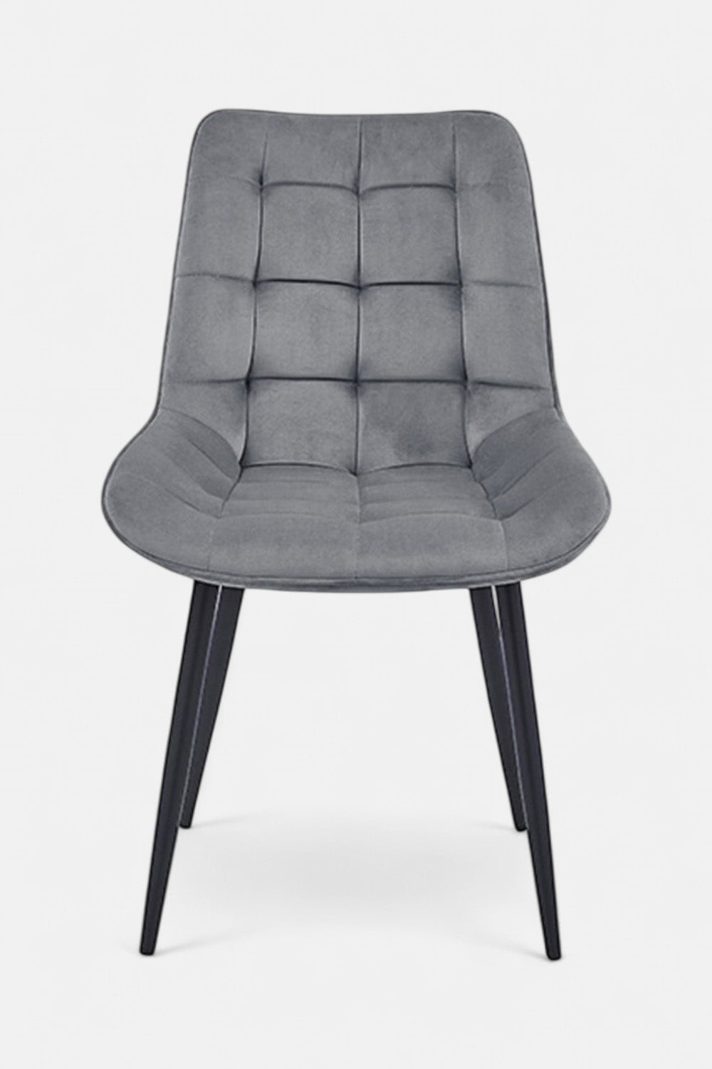 Quadro Eetkamerstoel - Grijs Fluweel