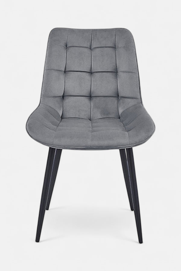 Quadro Esszimmerstuhl - Grau Samt