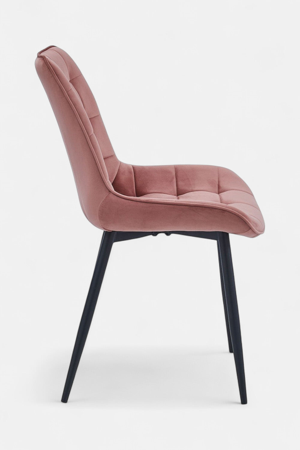 Quadro eetkamerstoel - Roze fluweel