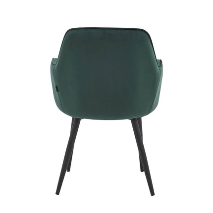 2 Stück Lavinia Esszimmerstuhl - Grüner Samt